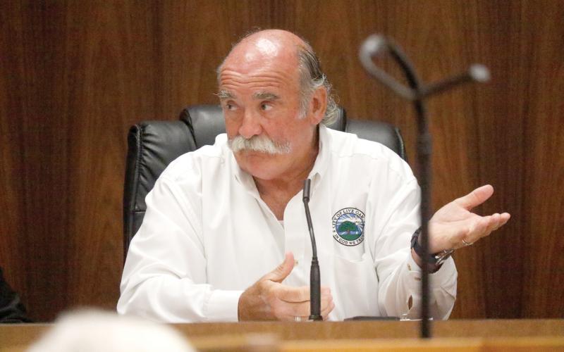 Live Oak City Manager Larry Sessions said Development Director George Curtis was the right person to handle the responsility of approving subdivision plats, as mandated by new state law, for the city. (JAMIE WACHTER/Lake City Reporter)
