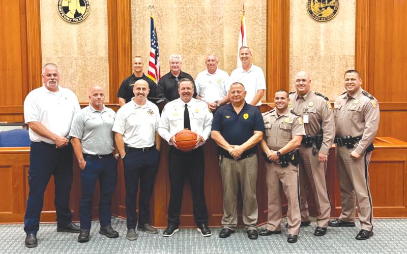 The Boots and Badges basketball tournament will pit first responders from  different departments against one another. (COURTESY)