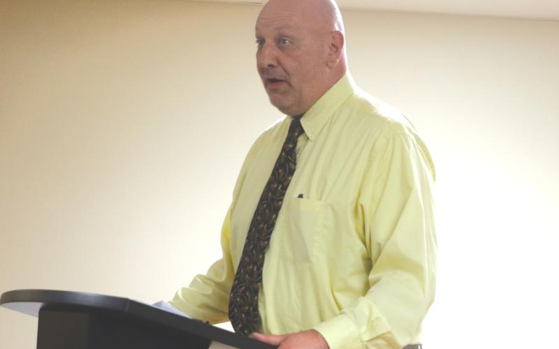 Florida Gateway College President Larry Barrett said the college hopes to have X-ray technician programs at the two-story Women’s Center up and running by 2026. (MORGAN MCMULLEN/Lake City Reporter)