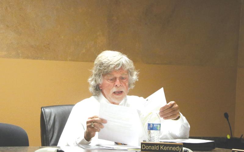 Lake Shore Hospital Authority Secretary/Treasurer Don Kennedy said he’d like the deal between the Authority and Meridian Healthcare to go through by the end of the year. (MORGAN MCMULLEN/Lake City Reporter)