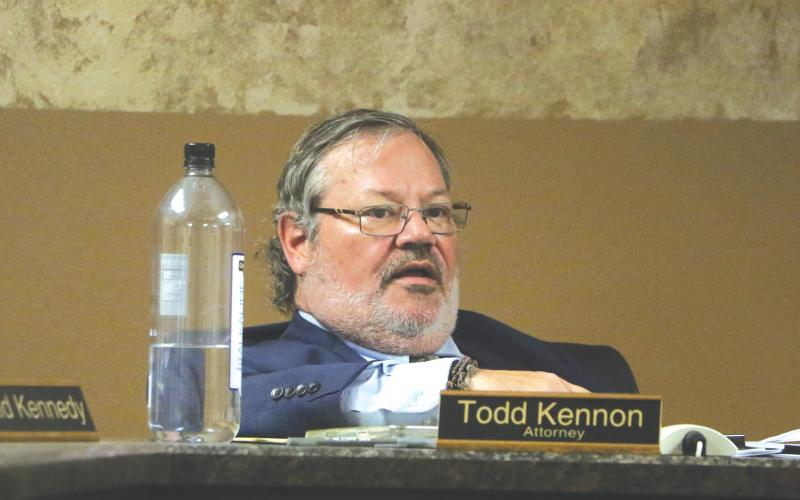 Lake Shore Hospital Authority Attorney Todd Kennon said the City of Lake City is waiting to hear from Meridian Healthcare regarding changes made to the agreement to occupy the LSHA’s main hospital building. (MORGAN MCMULLEN/Lake City Reporter)
