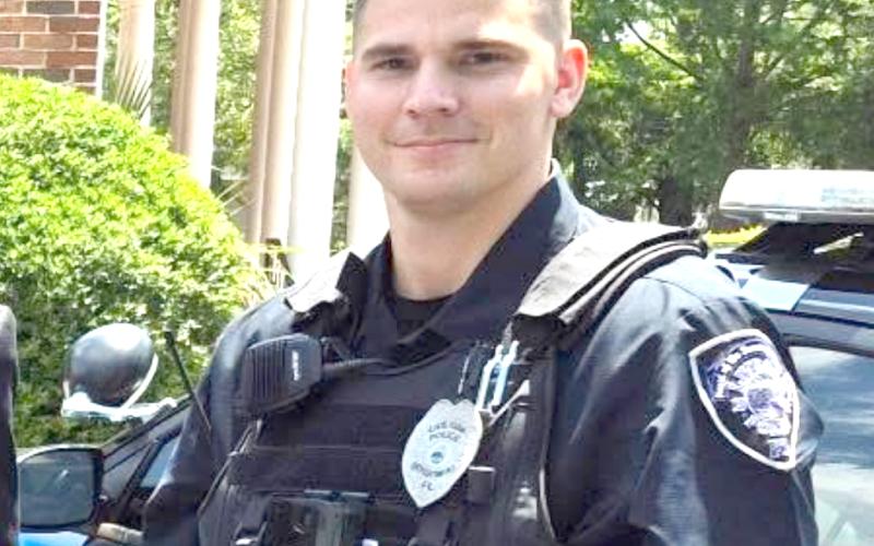 Christopher Davis, a Live Oak police officer, was injured Thursday night when his motorcycle crashed. (COURTESY)