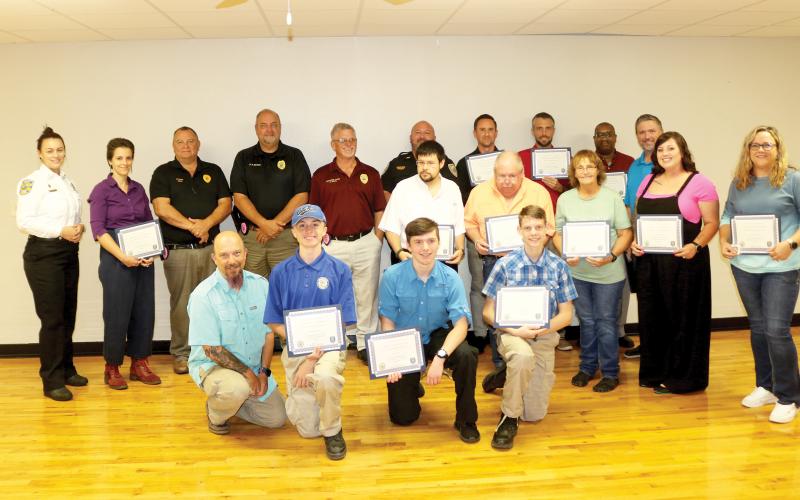 The Lake City Police Department celebrated the graduating classes from this year’s Citizen Police Academy as well as the Explorers program Thursday evening at Teen Town. (TONY BRITT/Lake City Reporter)
