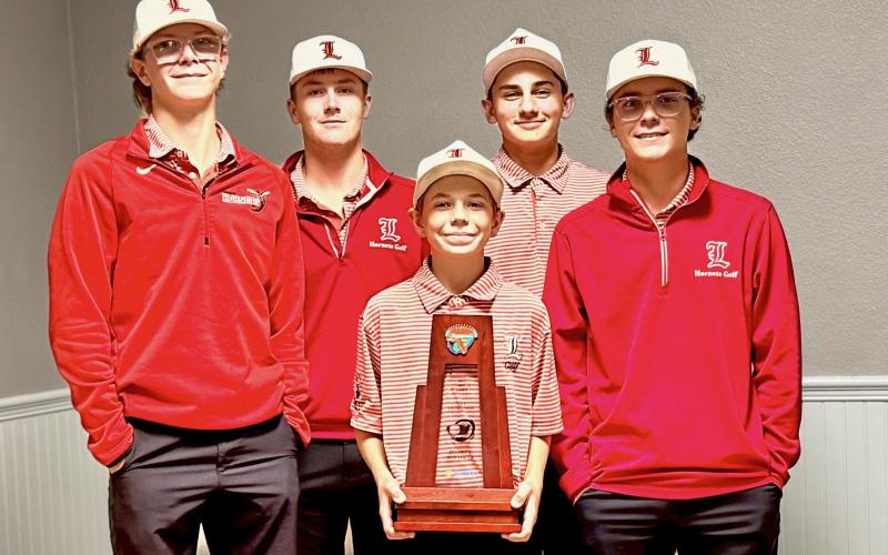 Lafayette’s boys golf team finished runner-up at the District 3-1A tournament on Tuesday to qualify for regionals. (COURTESY)