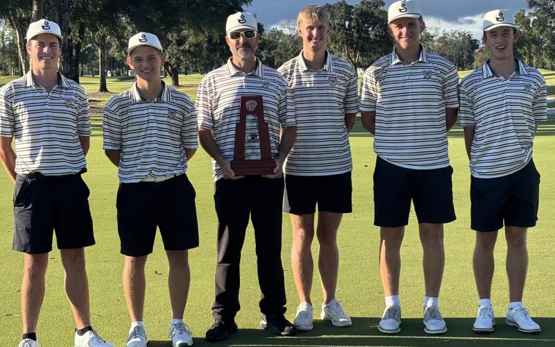 Suwannee’s boys golf team finished second at the District 2-2A tournament on Monday. (COURTESY)