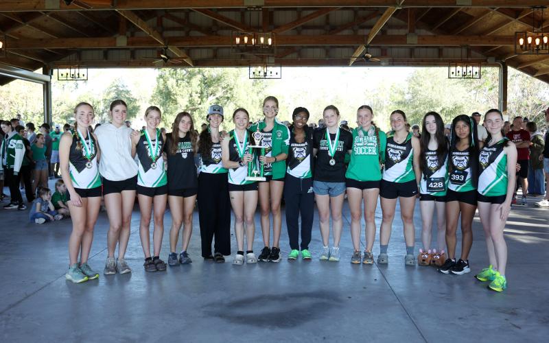 Suwannee's girls cross country team won the Suwannee Invitational on Saturday. (PAUL BUCHANAN/Lake City Reporter)