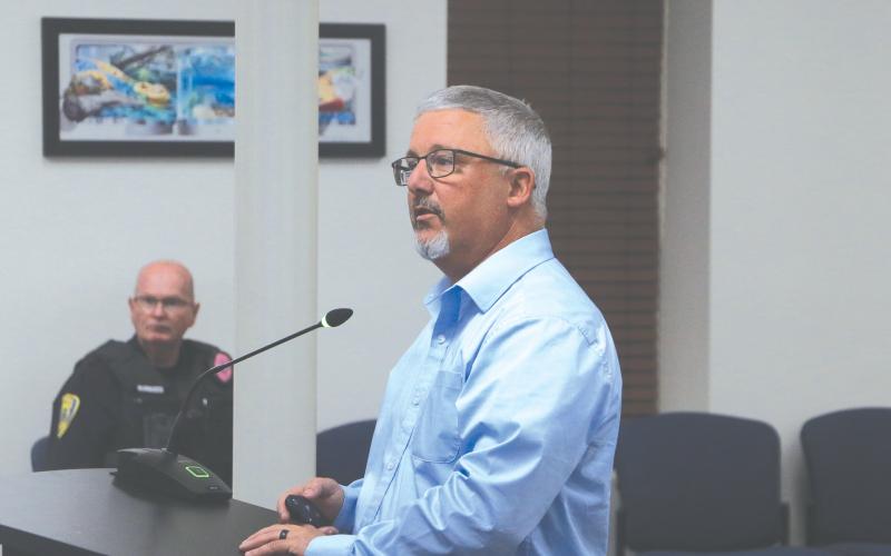 Lake City planning and zoning technician Robert Angelo touted mixed-use zoning practices during a presentation to the Lake City Council on Monday. (MORGAN MCMULLEN/Lake City Reporter)