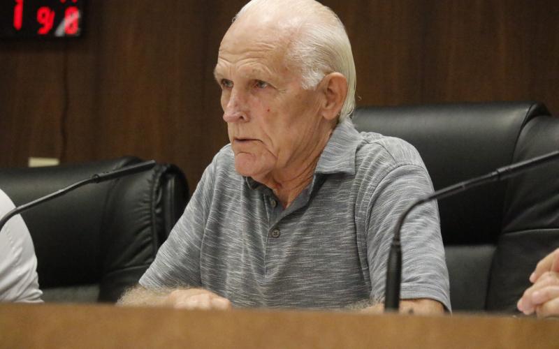 Live Oak Mayor Frank Davis speaks at a previous Live Oak City Council Meeting. Davis is helping organize the city’s inaugural Florida City Week celebration, set for Oct. 20-25. (FILE)