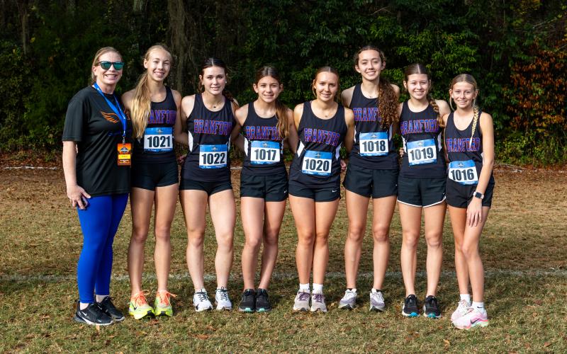The Branford girls finished 21st at the Class 1A state meet on Saturday. (JACK HOWDESHELL/Lake City Reporter)