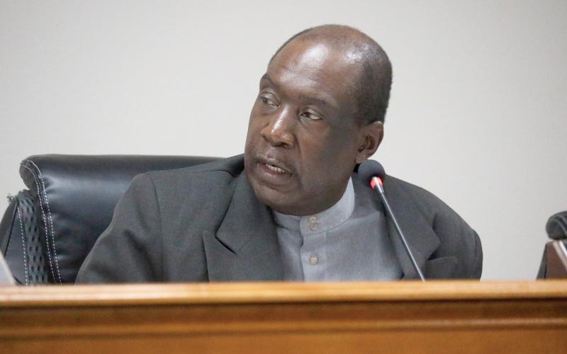 Maurice Perkins speaks during a previous Suwannee County Commission meeting. Perkins died Nov. 26. (FILE)