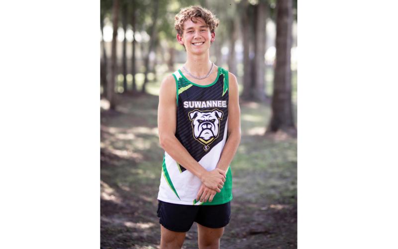 Suwannee sophomore Logan Haley has repeated the LCR’s Boys Runner of the Year. (COURTESY)