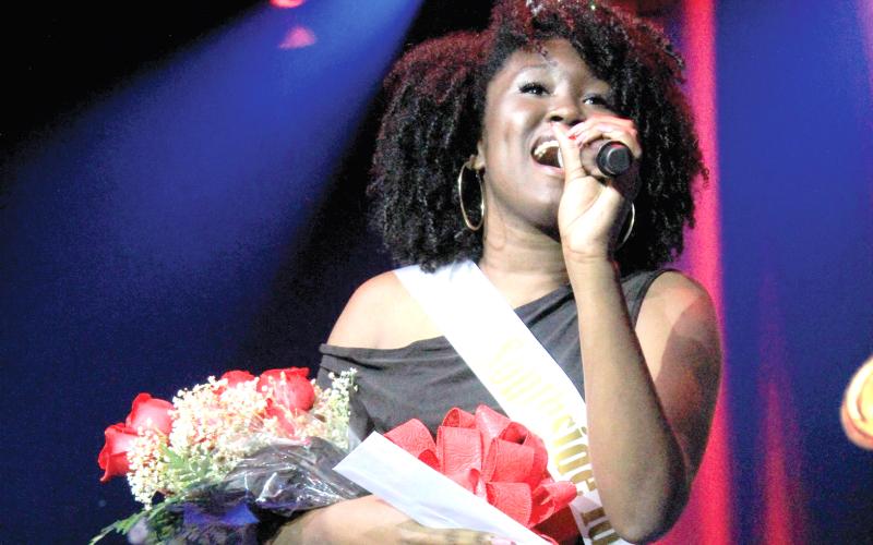 Amari Henderson, a 17-year-old Santa Fe College Academy of Science and Technology student, won the Southside Idol competition Saturday. (COURTESY BRITTANIE DEANNA PHOTOGRAPHY)