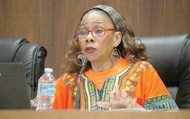 Live Oak Councilwoman Vanessa Brown Robinson expressed frustration Tuesday night with the lack of progress on awarding a bid on an audit of the city’s cyber security and financial policies. (JAMIE WACHTER/Lake City Reporter)