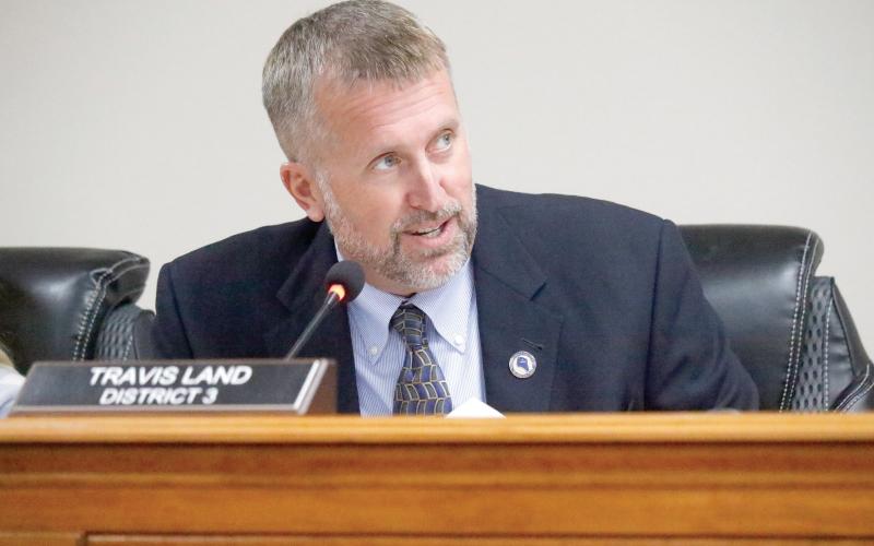 Suwannee County Commissioner Travis Land said the ‘devil is in the details’ when looking at local governments’ budgets, including grant funding. (JAMIE WACHTER/Lake City Reporter)