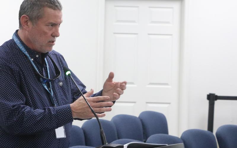 Scott Thomason, the City of Lake City’s growth management director, said the new facade grant program would not only include additional city funding but also cover more work to try to improve the Community Redevelopment Agency district. (MORGAN MCMULLEN/Lake City Reporter)