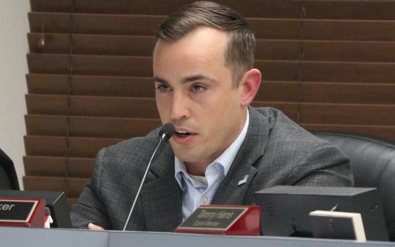 Lake City Mayor Noah Walker said he’d like to see the city take a ‘pound of flesh’ as a deterrent for future mishaps surrounding city contracts. (MORGAN MCMULLEN/Lake City Reporter)