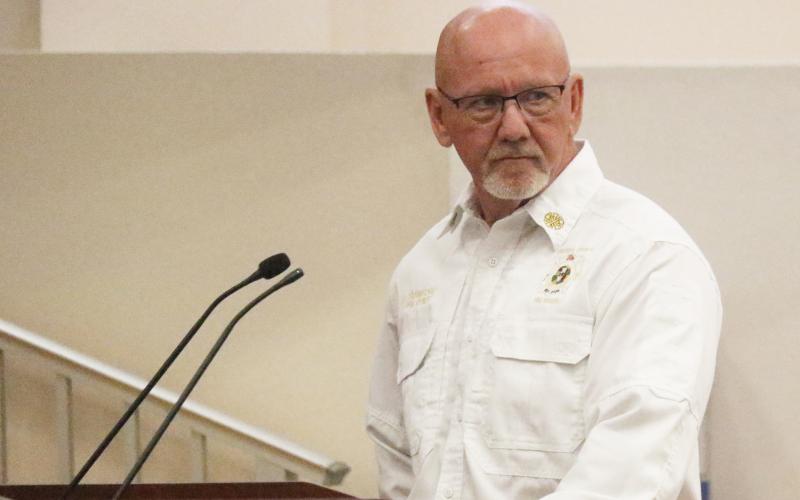 Columbia County Fire Chief Jeff Crawford said there were 39 brush fires in the county in January. The normal average is 18 per month. (JAMIE WACHTER/Lake City Reporter)