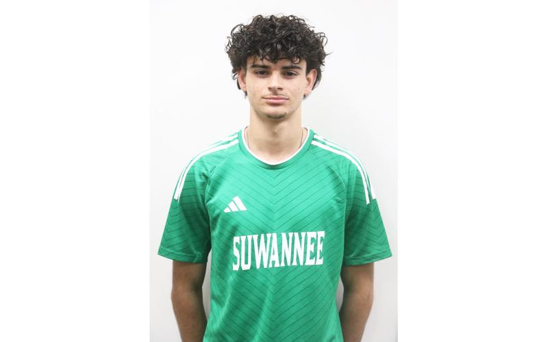 Suwannee forward/midfielder Rember Alonso was the LCR’s Boys Soccer Player of the Year. (MORGAN MCMULLEN/Lake City Reporter)