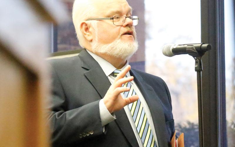 Tommy Reeves, the attorney representing Live Oak Investment 2 LLC on the annexation request, told the Live Oak City Council that there was no presentation of the plans for the property Tuesday night but it would likely have ‘substantial changes’ as compared to what was first shown last year. (JAMIE WACHTER/Lake City Reporter)