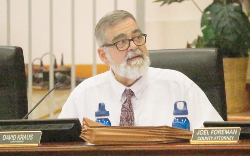 County Manager David Kraus said the County Commission needed to give direction on seeking funds to further promote growth in Ellisville or be content with the current development. (JAMIE WACHTER/Lake City Reporter)