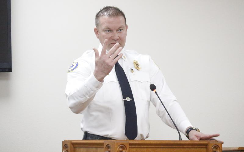 Suwannee County Fire Chief Dan Miller said he doesn’t envision having to enact a burn ban after the Suwannee County Commission approved an ordinance that allows one to be put in place. (JAMIE WACHTER/Lake City Reporter)