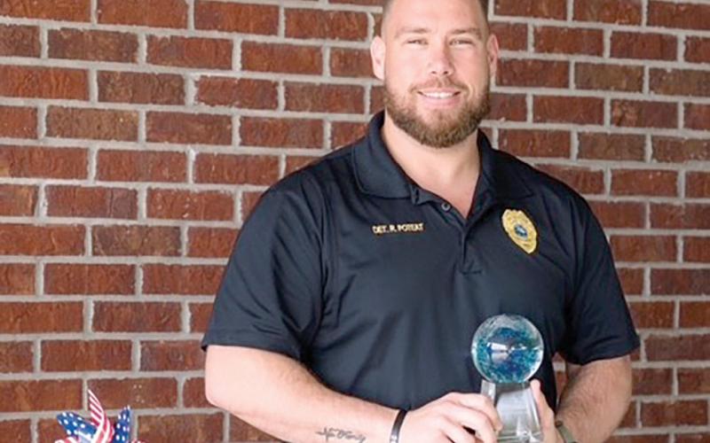 Lake City Police Detective Richard Poteat was named the city’s Employee of the Year. (COURTESY)
