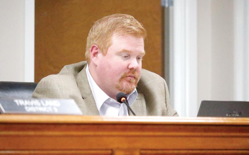 Suwannee County Attorney Adam Morrison said preliminary talks with Bryant Miller Olive representatives provided ‘infinite possibilities’ for structuring bond agreements, leading to the need to retain the company for additional work. (JAMIE WACHTER/Lake City Reporter)