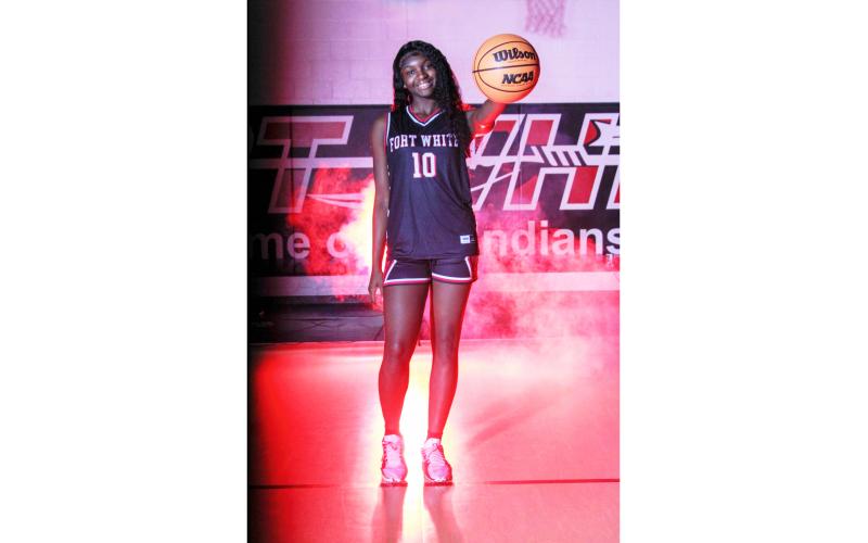 Fort White forward Jahlaya Wilson is the LCR’s Girls Basketball Player of the Year. (BREGAY HARRIS/Special to the Reporter)