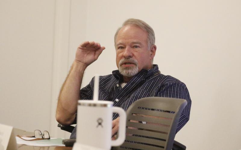 Columbia County Economic Development Advisory Board member Jeff Simmons said that he wants to negotiate the contract with Retail Strategies to iron out some details. (JAMIE WACHTER/Lake City Reporter)