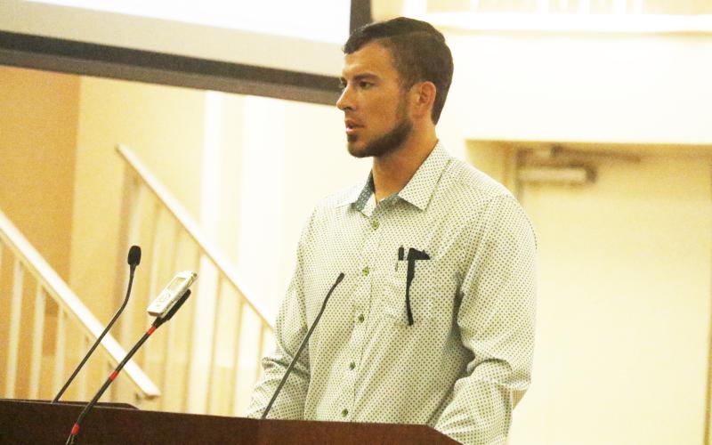 Columbia County Planner Seth Lane said he’d prefer people call to get advice on what they can do on property before they buy it than tell them it can’t be built on after the fact. (JAMIE WACHTER/Lake City Reporter)