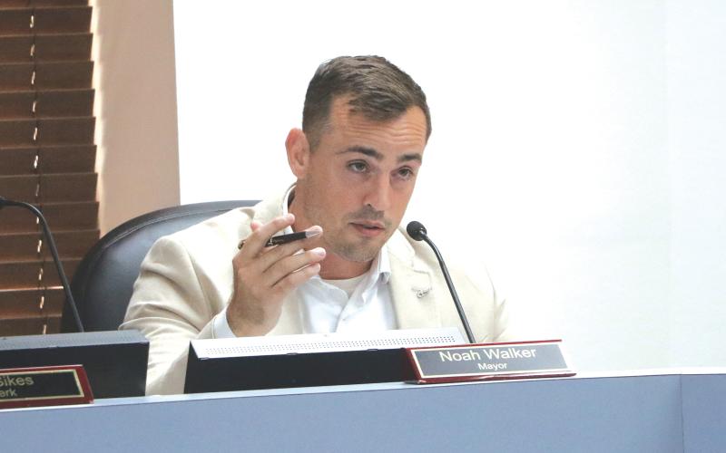 Lake City Mayor Noah Walker said he was excited to see the future of the Five Points Elementary campus after the city recently purchased it for $200,000. (MORGAN MCMULLEN/Lake City Reporter)