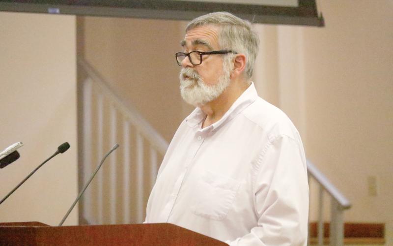 Columbia County Manager David Kraus talks to the County Commission about Municipal Service Taxing Units during a workshop May 21. (FILE)