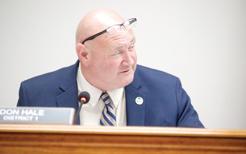 Suwannee County Commissioner Don Hale was on board with others to have a conversation with the City of Live Oak and the Town of Branford about the distribution of gas tax revenue. (JAMIE WACHTER/Lake City Reporter)