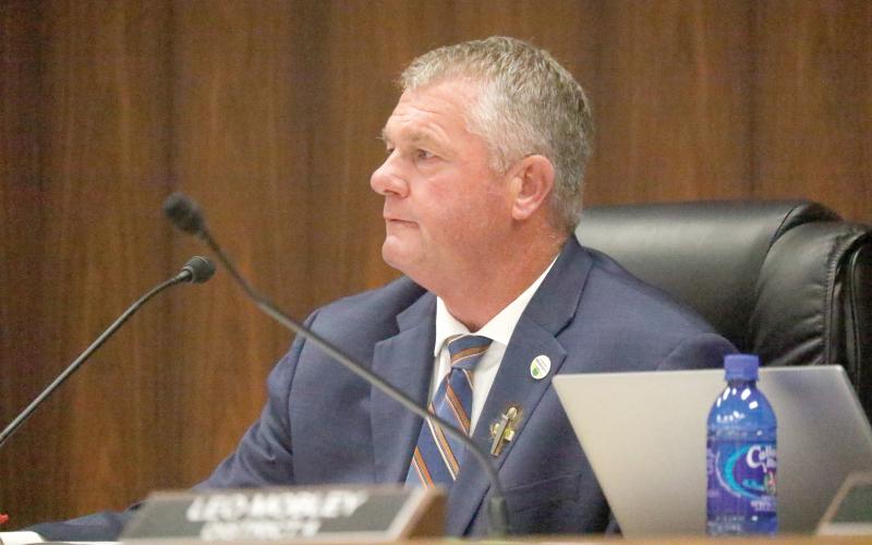 Suwannee County Commission Chairman Franklin White said sometimes it is necessary to protect people from themselves in support of extending the county’s burn ban. (JAMIE WACHTER/Lake City Reporter)