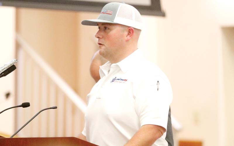 AmeriPro’s Thomas Stinson, the company’s operating supervisor in Columbia County, said adding new stations will help solve geographic issues that could help reduce response times. (JAMIE WACHTER/Lake City Reporter)