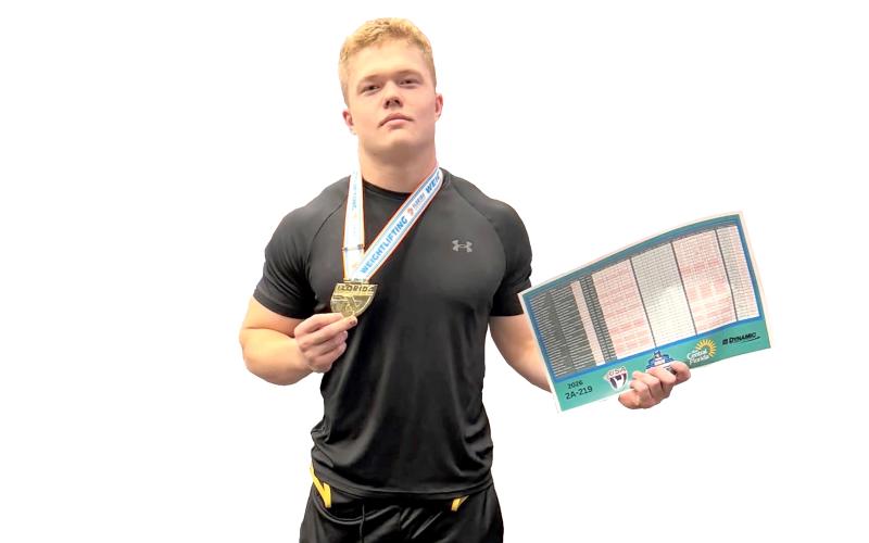 Columbia state champion Garret Shipley is the LCR’s Boys Weightlifter of the Year. (COURTESY)