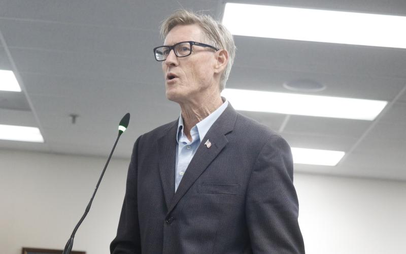 Erik Bredfelt with Inspire told the Lake City Council that its update of the Community Redevelopment Agency plan was important because those funds can only be spent on projects outlined in the plan. (JAMIE WACHTER/Lake City Reporter)