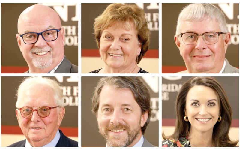 Coker (top left, clockwise), Haas, Lyons, Taylor, Washington and Wright