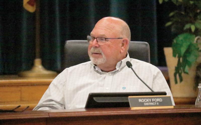 Columbia County Commissioner Rocky Ford was the lone dissenting vote in approving this year’s solid waste assessment. (JAMIE WACHTER/Lake City Reporter)