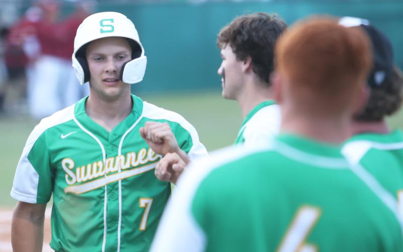 Suwannee third baseman Easton O’Quinn earned freshman All-American honors from MaxPreps in July after hitting .333 with a pair of home runs, 20 runs scored and 21 RBIs for the regional finalist Bulldogs this past season. (FILE)