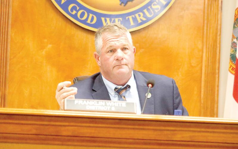 Suwannee County Commission Chairman Franklin White, a member of the North Florida Water Utilities Authority board, has a letter prepared to reject Columbia County’s ultimatum on the makeup of the utility board. (FILE)
