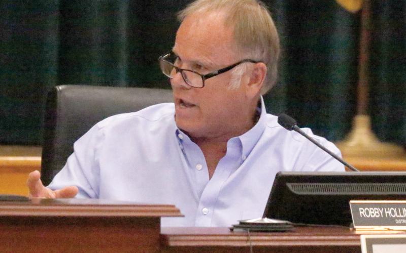 Columbia County Commissioner Robby Hollingsworth said if Suwannee County won’t remove its elected officials from the utility board then the county should look to leave the group. (JAMIE WACHTER/Lake City Reporter)