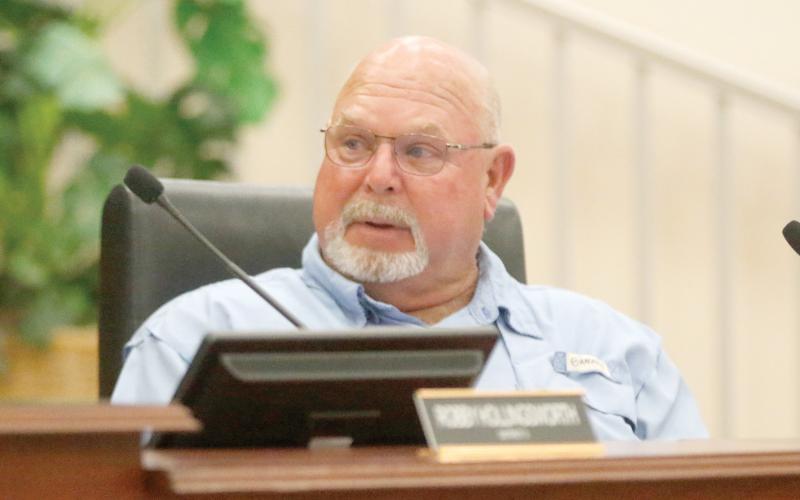 Columbia County Commissioner Rocky Ford said the county needs to fix the problem with delayed response times in rual areas during Thursday’s workshop. (JAMIE WACHTER/Lake City Reporter)
