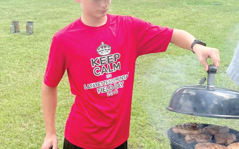 Lafayette County 4-H youth took part in the Northeast District 4-H Tailgate and Grilling competition in Gainesville, three advancing to the state competition. (COURTESY)