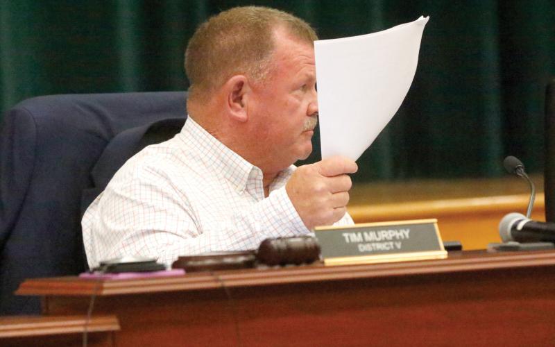 Columbia County Commission Chairman Tim Murphy said the county’s economic development efforts are ‘100% not working.’ (JAMIE WACHTER/Lake City Reporter)