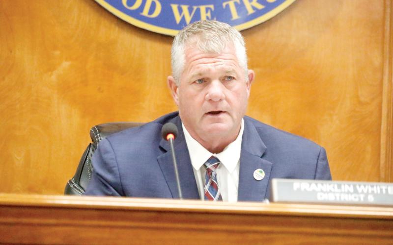 Suwannee County Commission Chairman Franklin White said the rate increases are a compromise in funding the utility operations between the commercial customers and county taxpayers. (JAMIE WACHTER/Lake City Reporter)