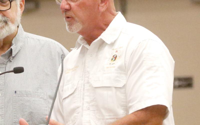 Columbia County Fire Chief Jeff Crawford told the County Commission on Thursday that ultimately it will be the reason EMS succeeds or fails within the county’s operations. (JAMIE WACHTER/Lake City Reporter)
