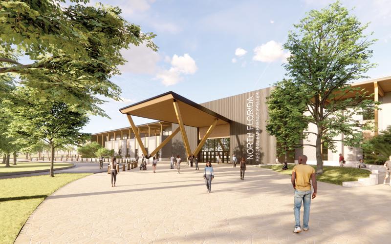 The regional emergency shelter project in Suwannee County — Project Summit — continues to move forward as the Suwannee County Commission approved task orders totaling $4 million for design work on the site north of Interstate 10. (COURTESY)