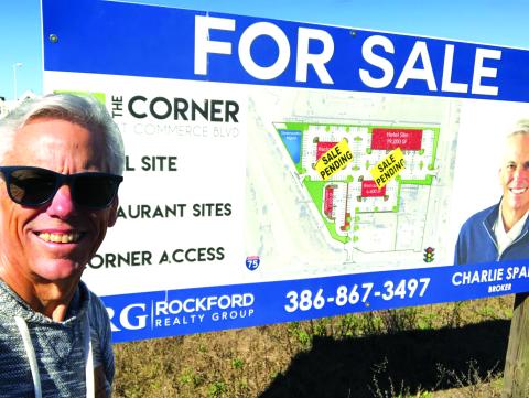 Charlie Sparks promotes a new development off I-75 and U.S. 90. (COURTESY)