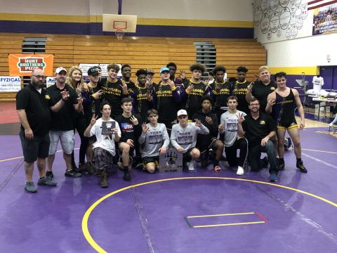 Columbia's wrestling team 3-peated as Tiger Duals champs on Saturday. (JORDAN KROEGER/Lake City Reporter)